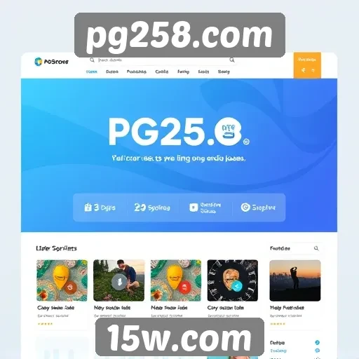 Interface do usuário em pg258.com é intuitiva